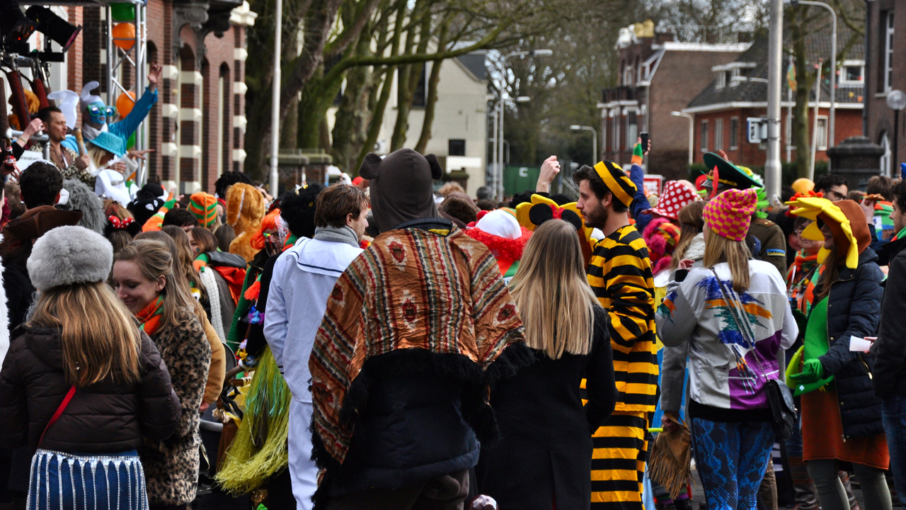 A perspective from the streets in Tilburg, The Netherlands, during the annual carnival in February. In my eyes, the whole event is a living Where's Wally illustration that I can walk through, and I think this photo resembles that well, with its large depth of field resulting in many different characters being in focus.