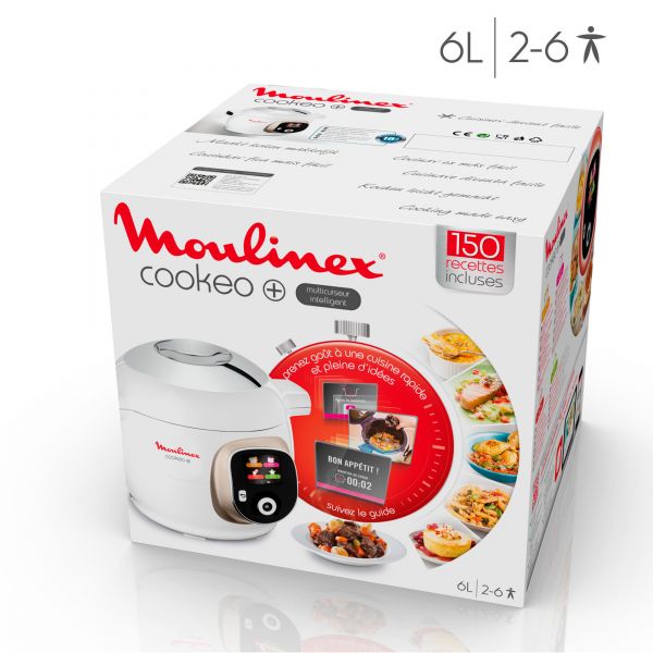 Moulinex ce851a10 multicuiseur intelligent cookeo + 6 l - 150