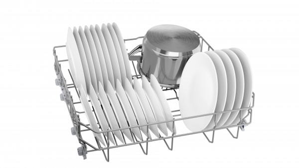 Lavavajillas de libre instalación de acero inoxidable antihuellas 60 cm  Serie 2 Bosch