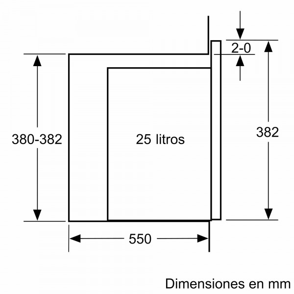 Microondas Balay integrable 59 x 38 cm Cristal blanco 3CG5175B2