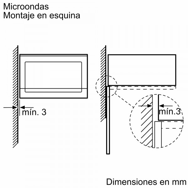 Microondas con grill BALAY de 59.5 x 38.2 x 33.5 cm y 800 w