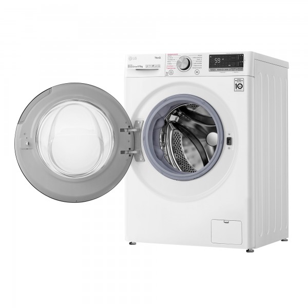Lavadora secadora LG inteligente 9/6 kg 1400 rpm B/E Blanca serie 550  F4DV5509SMW