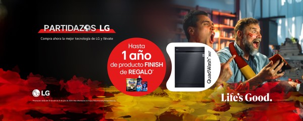 LG - Hasta 1 año de producto FINISH de REGALO