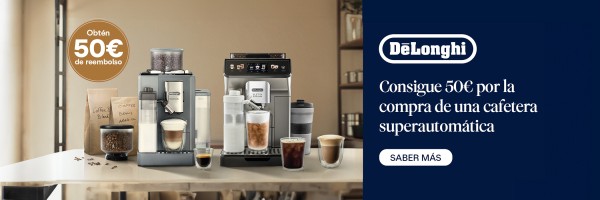 Delonghi - Consigue 50€ por la compra de una cafetera superautomática