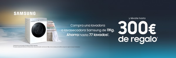 SAMSUNG hasta 300€ lavadoras 11 KG