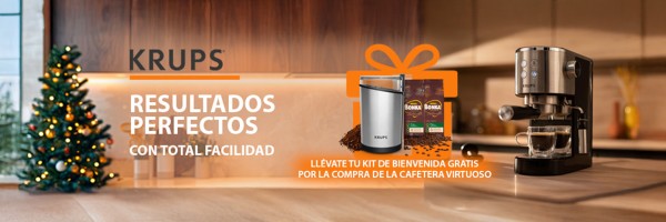 Krups - Llevate tu kit de bienvenida gratis por la compra de la cafetera Virtuoso