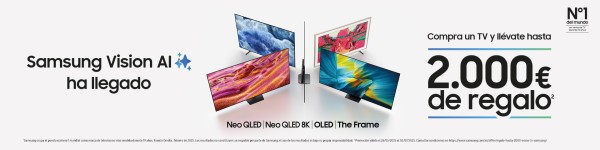 CASHBACK HASTA 2.000€ EN TV SAMSUNG VISION AI