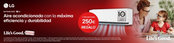 AIRE ACONDICIONADO LG CASHBACK