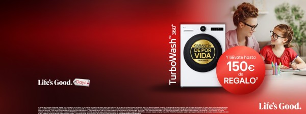 CASHBACK LIFE'S GOOD LG LAVADO