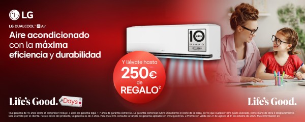 AIRE ACONDICIONADO LG CASHBACK