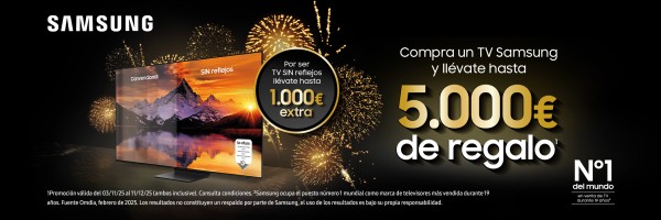 CASHBACK TV SAMSUNG SIN REFLEJOS