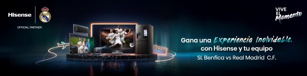 EXPERIENCIA INOLVIDABLE CON HISENSE (SORTEO VIAJE BENFICA-REAL MADRID)