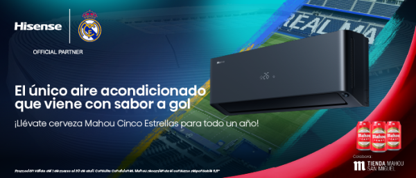 PROMOCION HISENSE AIRE ACONDICIONADO MAHOU MARZO-ABRIL 2026