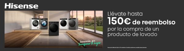 CASHBACK LAVADO Y SECADO HISENSE JULIO-NOVIEMBRE 2026