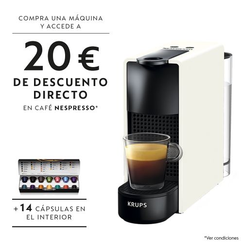 🎨 🖌 CAFETERA NESPRESSO KRUPS xn101 INISSIA BLANCA