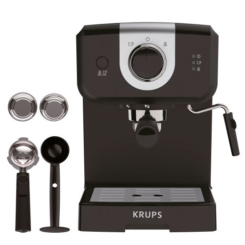 Cafetera espresso negra Krups Opio XP320810