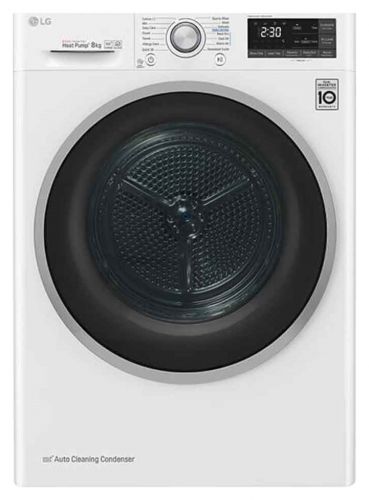 Secadora LG con bomba de calor Dual Inverter serie 5 blanca 8kg A+++ RC80U2AV4D