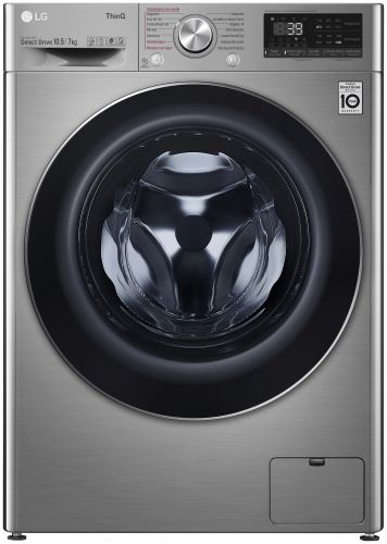 Lavasecadora LG TurboWash serie 700 360 Steam 10.5/7 kg F4DV7010S2S.