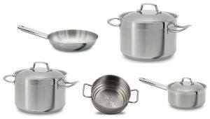 Set de cocina de 7 piezas en acero inoxidable TEKA SET BATERIA INDUCCION CON COUSCOUSSIER