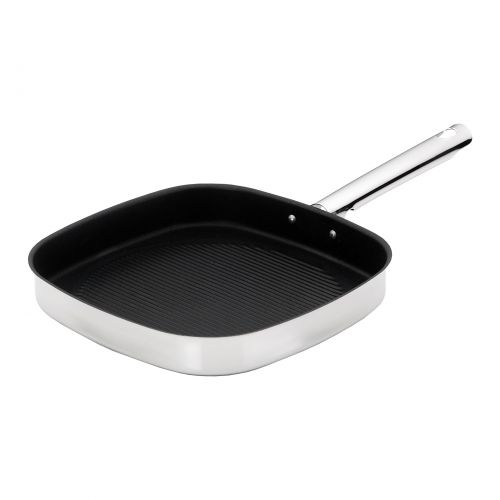 Grill cuadrado antiadherente en acero inoxidable TEKA GRILL CUADRADO ANTIADHERENTE 27x27 cm