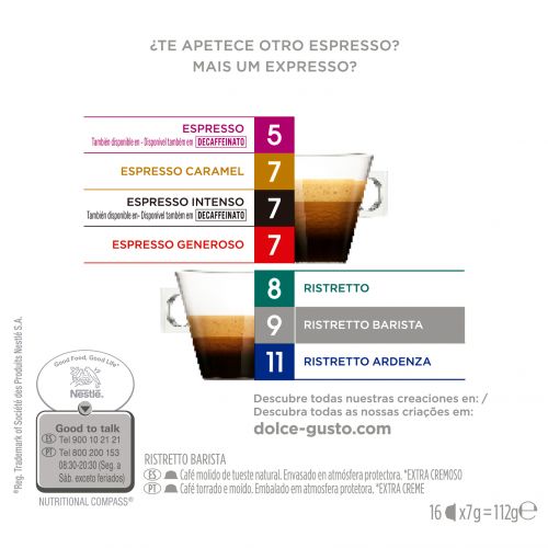 Nescafé Espresso Doppio - 16 Cápsulas para Dolce Gusto por 5,09 €