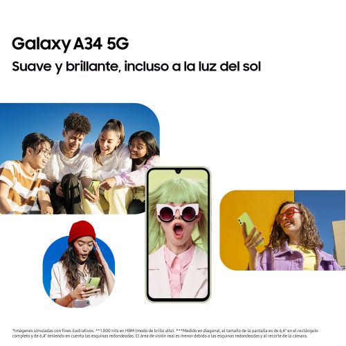 Samsung Galaxy A34 5G 8/256GB Plata Libre