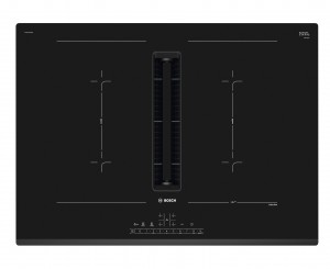 Placa de inducción Bosch con extractor integrado, 70 cm, negro, Serie 6,  PVQ731F25E