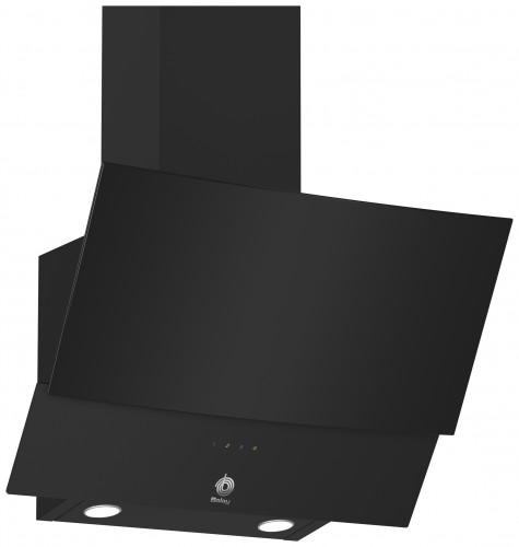 Campana Balay de pared diseño inclinado serie cristal negro 60 cm 3BC565GN