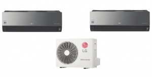 Aire Acondicionado LG Multi Mirror 2x1, 2 unidades interiores