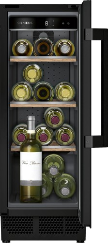 Siemens iQ500 KU20WVHF0 enfriador de vino Nevera de vino Integrado Negro 21 botella(s)