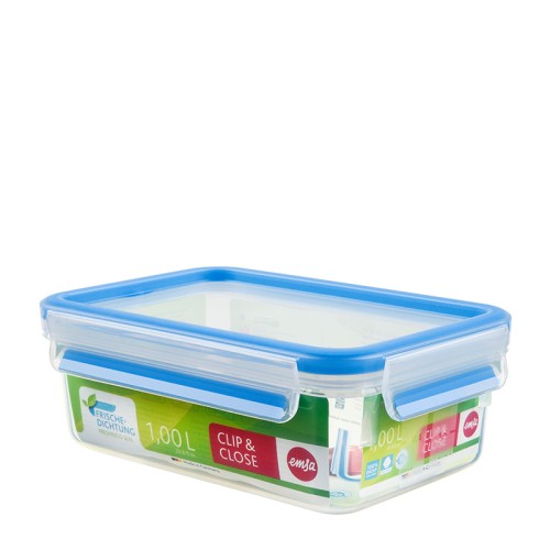 EMSA 508540 recipiente de almacenar comida Rectangular Caja 1 L Transparente 6 pieza(s)