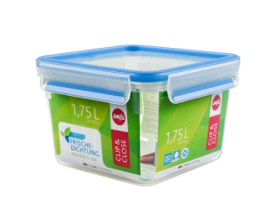 EMSA 508537 recipiente de almacenar comida Rectangular Caja 1,75 L Azul, Transparente 1 pieza(s)