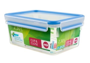 EMSA 508544 recipiente de almacenar comida Rectangular Caja 2,3 L Transparente 6 pieza(s)