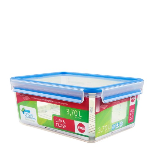EMSA 512888 recipiente de almacenar comida Rectangular Caja 3,7 L Transparente 1 pieza(s)
