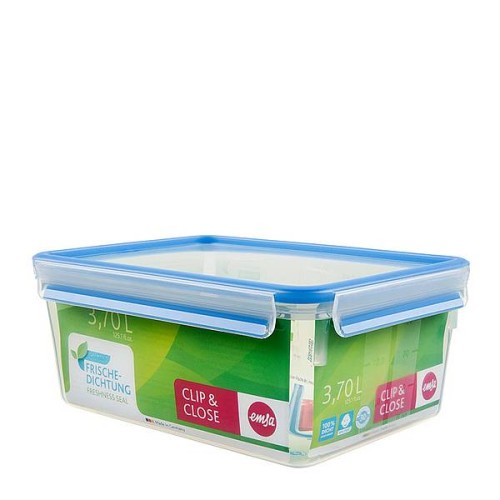 EMSA 508546 recipiente de almacenar comida Rectangular Caja 3,7 L Transparente 6 pieza(s)