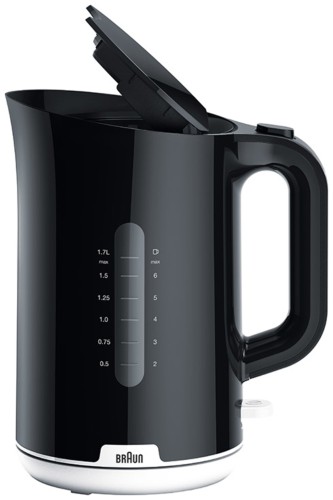 Hervidor de agua Braun 1,7 L Desayuno 1  negro WK 1100 BK