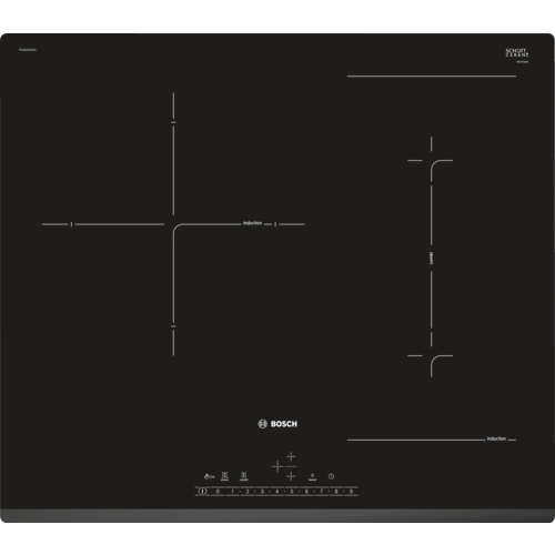 Placa de inducción Bosch, 60 cm, negro, Serie 6, PVJ631FB1E