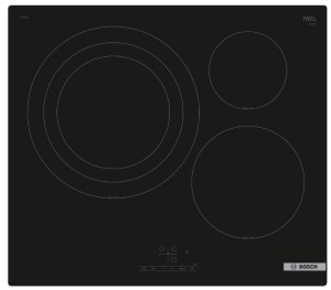 Placa de inducción Bosch PID61RBB5E Serie 4 Negro Integrado 59.2 cm Con 3 zona(s)