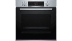 Horno Bosch multifunción serie 4 cristal negro con acero inoxidable HBA5740S0