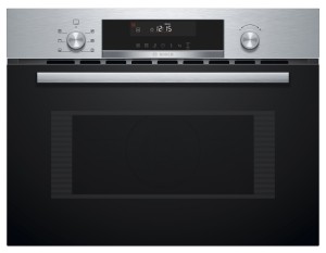 Horno compacto con microondas Bosch  60 x 45 cm Acero inoxidable Serie 6 CMA585GS0