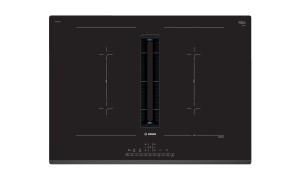 Placa de inducción Bosch con extractor integrado, 70 cm, negro, Serie 6,  PVQ731F25E