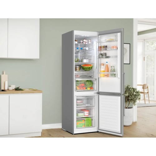 Frigorífico Combi No Frost Bosch KGN39AICT Serie 6 363 L 203 cm Acero inox antihuellas C