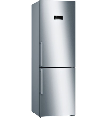 Frigorífico combinado Bosch de libre instalación, 186 x 60 cm, Acero inoxidable anti huellas, Serie 4, KGN36XIEP