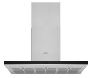 Campana Siemens pared diseño Box Slim serie iQ700 90 cm LC91BUR50