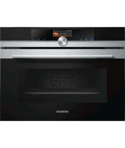 Siemens CM676G0S1 horno 45 L Negro, Acero inoxidable