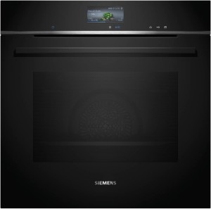 Siemens iQ700 HR736G1B1 horno 71 L 3600 W A+ Negro, Acero inoxidable