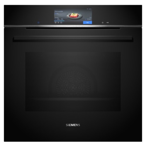 Siemens iQ700 HB778G3B1 horno 71 L A+ Negro, Acero inoxidable