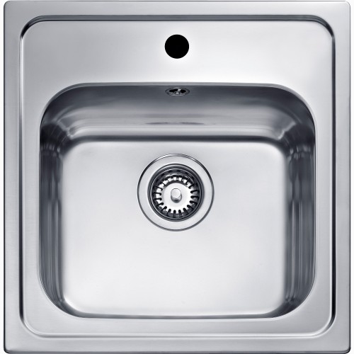 Teka ELINE 1C Lavabo sobre-encimera Plaza Acero inoxidable