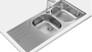 Teka UNIVERSE 80 T-XP 2C 1E Lavabo sobre-encimera Rectangular Acero inoxidable