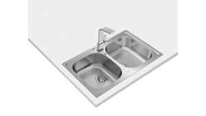 Teka UNIVERSE 80 T-XP 2C Lavabo sobre-encimera Rectangular Acero inoxidable